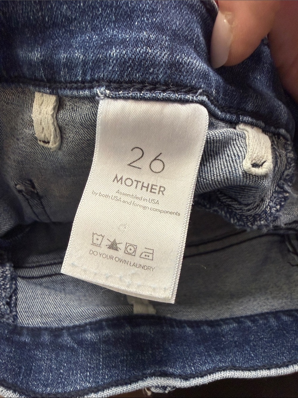 Mother Hustler Roller Patch Pocket Jeans in Out for The Evening Size 26 - Picture 11 of 15